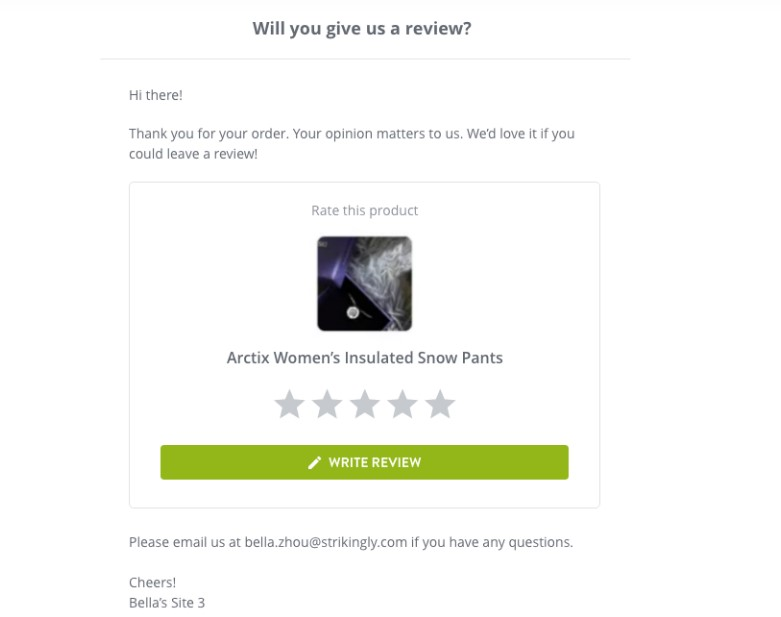 Product Review Form Product Review Form